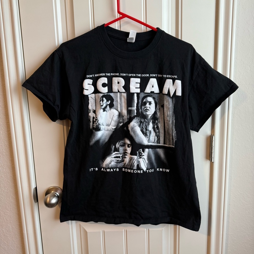 Black Graphic SCREAM T-Shirt